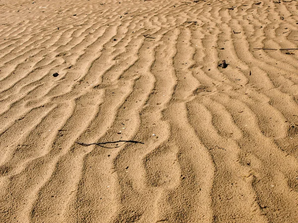 Krásná Písková Textura Větru Vody Písku — Stock fotografie