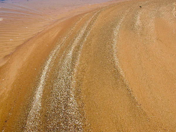 Beautiful Sand Texture Wind Water Sand — Stock Photo, Image