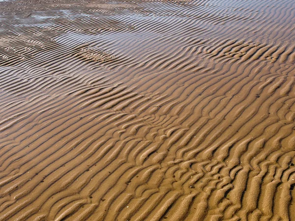 Bella Texture Sabbia Vento Acqua Sabbia — Foto Stock