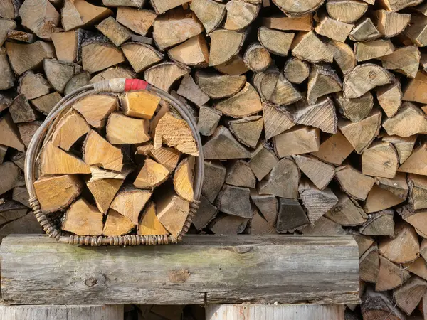 Photography with firewood — Stok fotoğraf