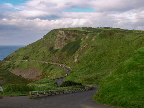 Giants Causeway Coastal Ireland Landmärke Geologi Grund Stenar Fantastiska Landskap — Stockfoto