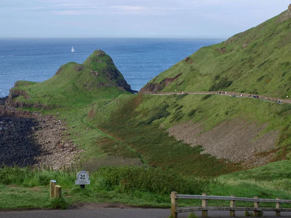 Giants Causeway Coastal Ireland Ορόσημα Βασικά Πετρώματα Γεωλογία Καταπληκτικά Τοπία — Φωτογραφία Αρχείου