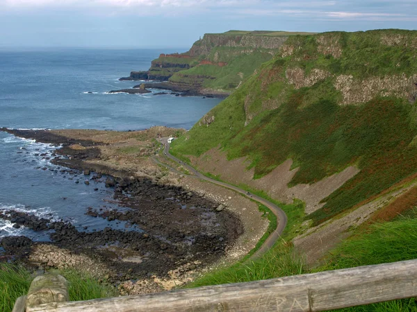 Giants Causeway Sahil Yolu Rlanda Tarihi Taşlar Jeolojisi Inanılmaz Manzaralar — Stok fotoğraf