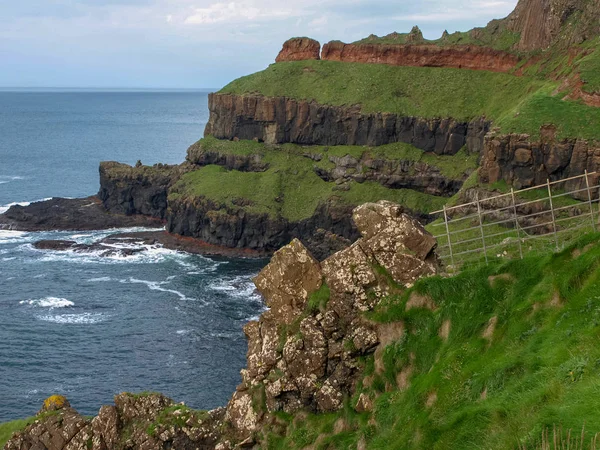 Giants Causeway Coastal Ireland Landmark Basal Rocks Geology Amazing Landscapes — Foto de Stock