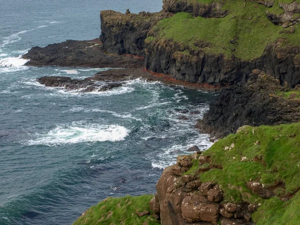 Giants Causeway Coastal Ireland Landmark Basal Rocks Geology Amazing Landscapes — Foto de Stock