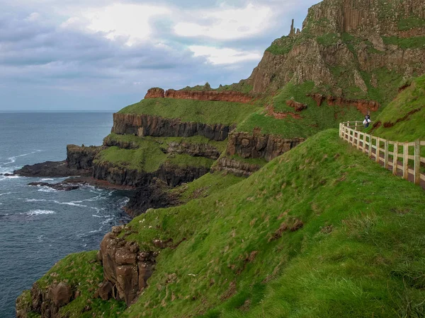 Giants Causeway Costa Irlanda Marco Geologia Das Rochas Basais Paisagens — Fotografia de Stock