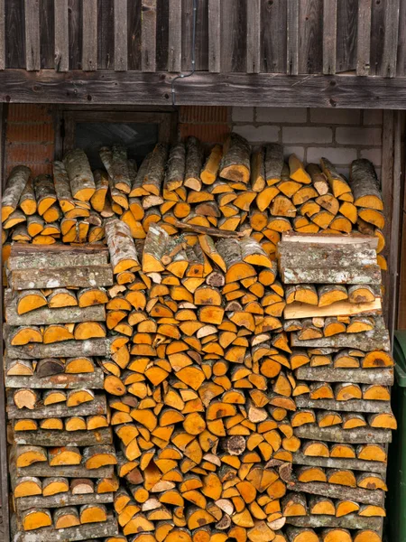 Zdjęcie Drewna Opałowego Ramka Drewno Opałowe — Zdjęcie stockowe