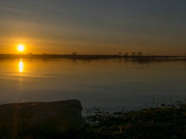 Günbatımı arkaplan, soyut fotoğraf konseptinin doğal görünümü.