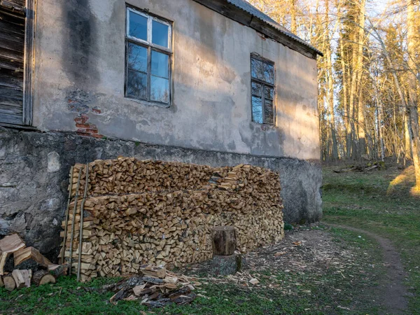 Fragments Old Building Historical Evidence Augstroze Manor Latvia — Stock Photo, Image