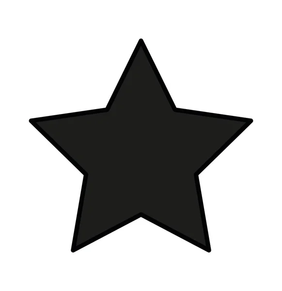 Classic Star Black Simple Vector Icon — Stock Vector