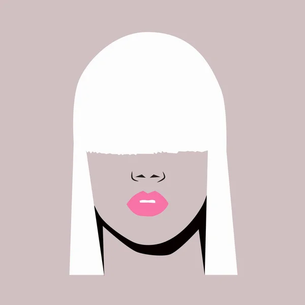 Minimalist kız moda portre