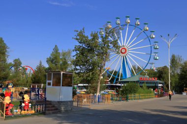 Old Soviet Ferris Wheel in Buchara, Uzbekistan