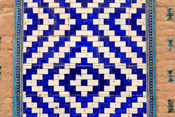 Bei modelli islamici di Uzbekistan, sfondo geometrico — Foto Stock