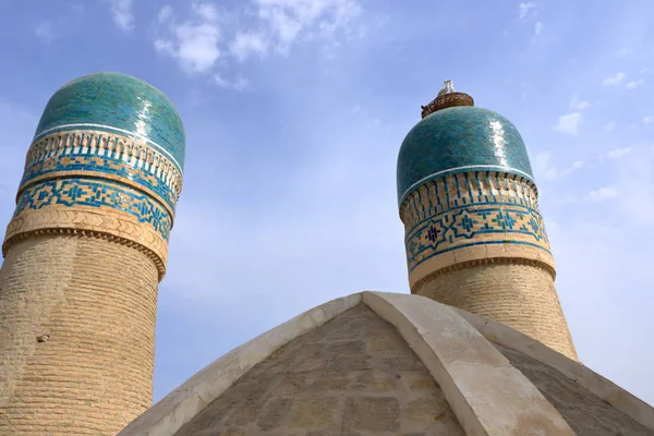 Chor Minor lub Madrasah of Khalif Niyaz-kul w Bucharze, Uzbekistan. — Zdjęcie stockowe