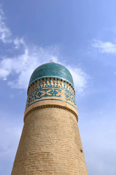 Chor Menor ou Madrassa de Khalif Niyaz-kul em Bukhara, Uzbequistão. — Fotografia de Stock