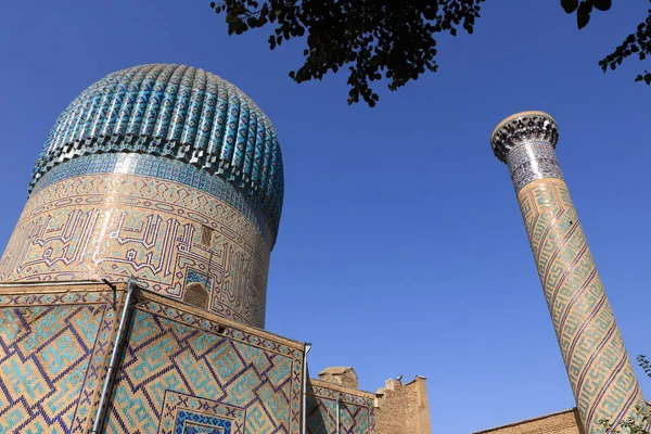 Mausoleo Gur-e Amir en Samarcanda, Ruta de la Seda — Foto de Stock