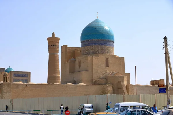 Widok na kompleks Poi Kolon Bukhara, Uzbekistan. Światowe dziedzictwo UNESCO — Zdjęcie stockowe