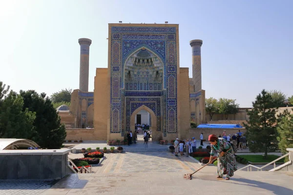 Gur-e Amir mauzóleum Samarkandban, Selyemút — Stock Fotó