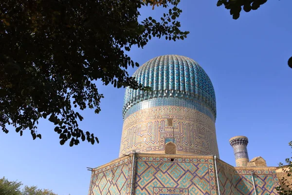 丝绸之路撒马尔罕Gur-e Amir陵墓 — 图库照片