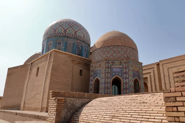 Šáh já-Zinda památník komplex, nekropole v Samarkandu, Uzbekistán. Seznam světového dědictví UNESCO — Stock fotografie