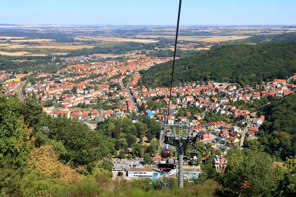Uitzicht op Thale in Harz in Duitsland — Stockfoto
