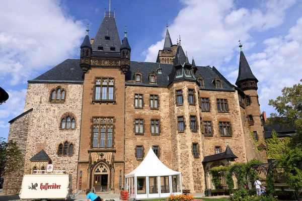 Castelo de Wernigerode nas montanhas Harz, Alemanha — Fotografia de Stock