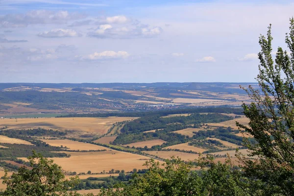 Malebný Pohled Kyffhaeuser Pomník Harz Krajina — Stock fotografie