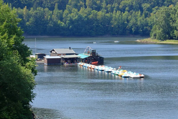 Augusti 2018 Wendefurth Tyskland Wendefurth Damm Och Reservoar Tyskland — Stockfoto