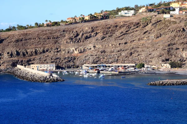 Playa Santiago Gomera Canarische Eilanden Spanje Vanuit Zee — Stockfoto