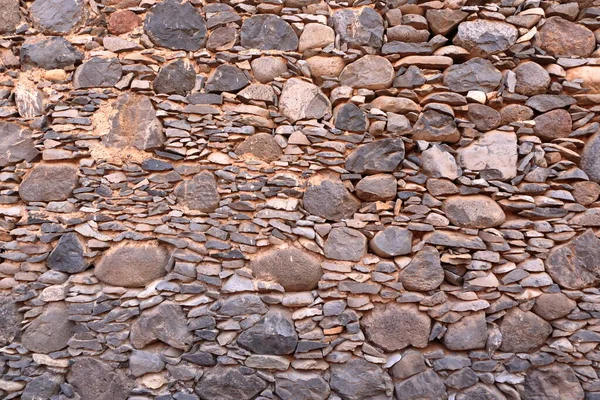 Textuur Van Roodoranje Granieten Stenen Muur Voor Achtergrond — Stockfoto
