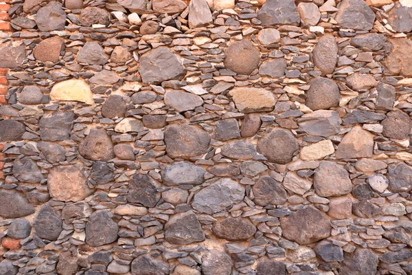 Textur Den Röda Orange Granit Stenvägg För Bakgrund — Stockfoto