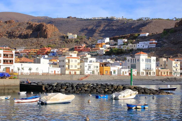 Playa Santiago Gomera Canarische Eilanden Spanje Vanuit Zee — Stockfoto