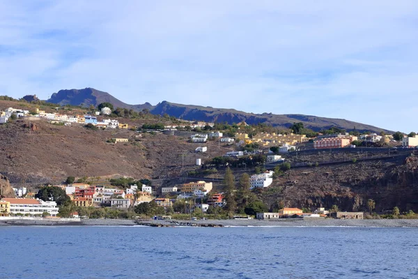 Playa Santiago Gomera Isole Canarie Spagna Dal Mare — Foto Stock