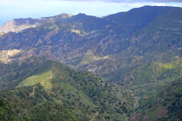 スペインのLa GomeraにあるVallehermosoとLos Loros周辺の風景 — ストック写真