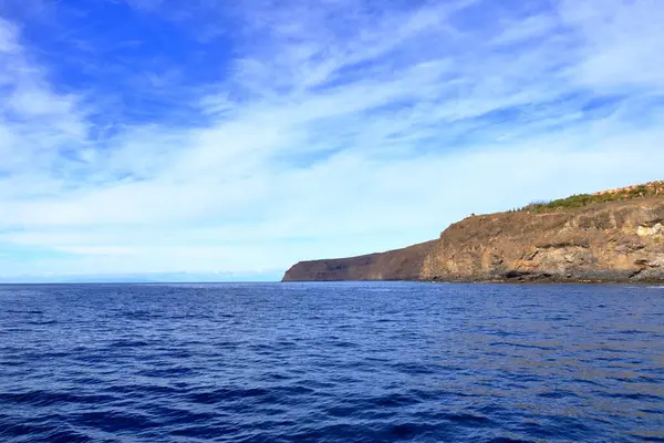 Скалистые Скалы Побережье Острова Гомера Канарские Острова Испания — стоковое фото