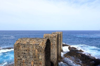 Pescante de Hermigua, Stone towers in La Gomera island, Canary islands in Spain clipart