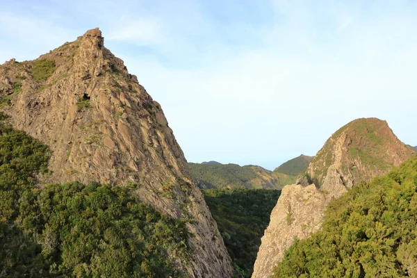 Area Picturesque Rock Roque Agando Island Gomera Canary Islands Spain — Stock Photo, Image