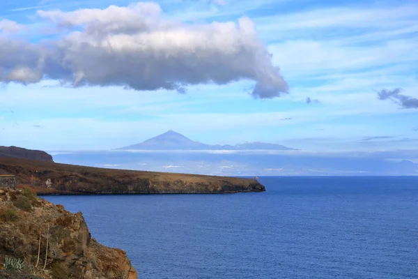 Scogliere Rocciose Sulla Costa Dell Isola Gomera Isole Canarie Spagna — Foto Stock