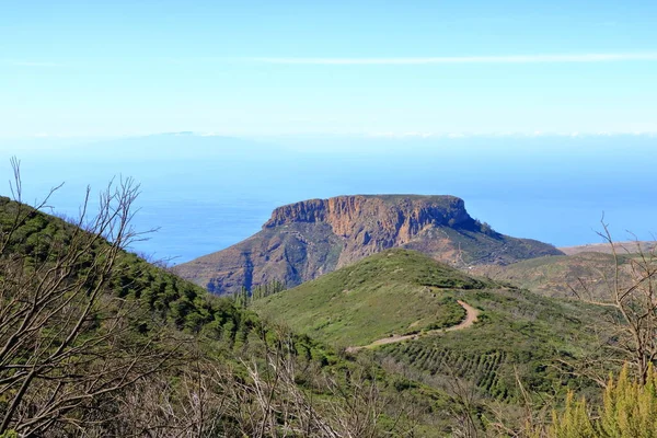 Gomera Paisagem Tableland Fortaleza Ilhas Canárias Espanha Hierro Fundo — Fotografia de Stock