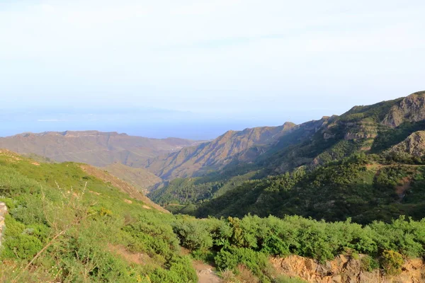 Obszar Wokół Malowniczej Skały Roque Agando Wyspie Gomera Wyspy Kanaryjskie — Zdjęcie stockowe