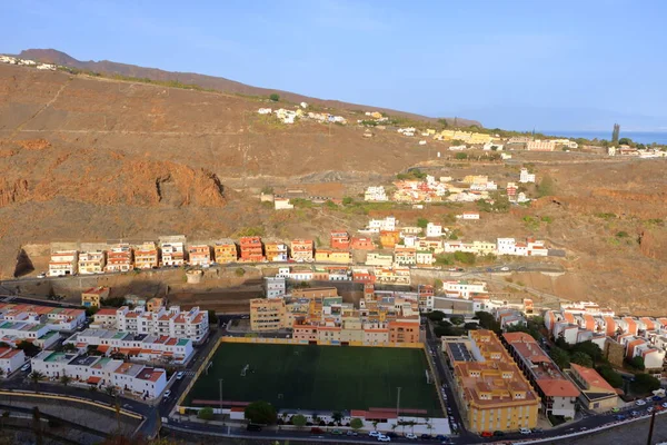 Letecký Pohled Vesnice Playa Santiago Gomera Kanárské Ostrovy — Stock fotografie