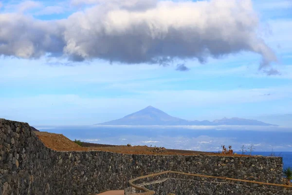 Falésias Rochosas Costa Ilha Gomera Ilhas Canárias Espanha — Fotografia de Stock