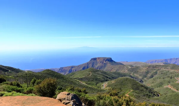 Gomera Landscape Tableland Fortaleza Canary Islands Spain Hierro Background — Stock Photo, Image