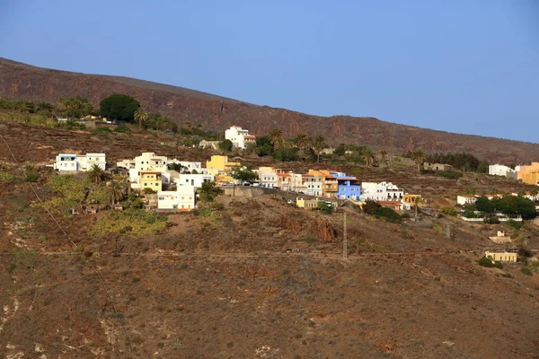 Vista Aerea Sul Villaggio Playa Santiago Gomera Isole Canarie — Foto Stock