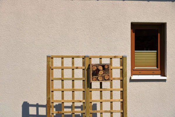 Een Wild Bijen Insectenschuilhotel — Stockfoto