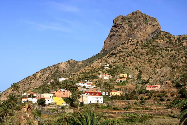 Gomera Roque Cano Ovanför Staden Vallehermoso — Stockfoto
