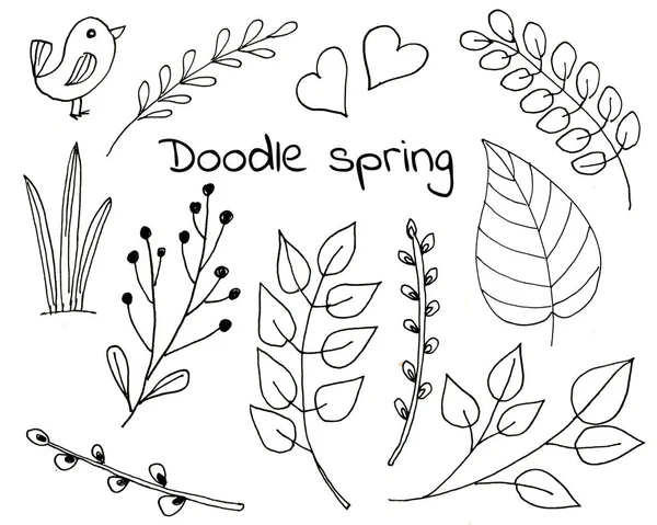 Doodle spring — Stock Photo, Image