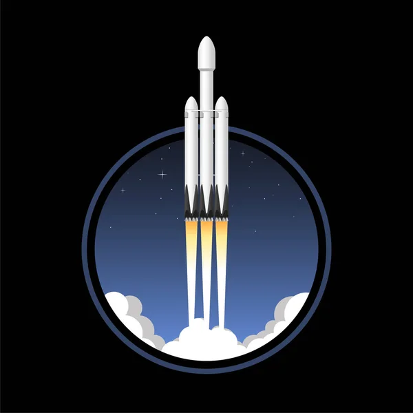Porte-fusée USA. Illustration vectorielle icône . — Image vectorielle