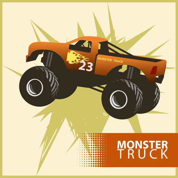 Vektor monster truck — Stock Vector