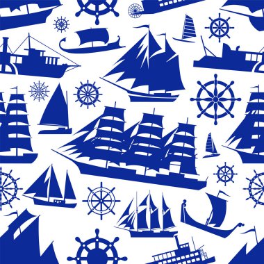 Gemi ile vektör arka plan